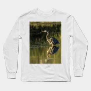 Blue Heron Long Sleeve T-Shirt